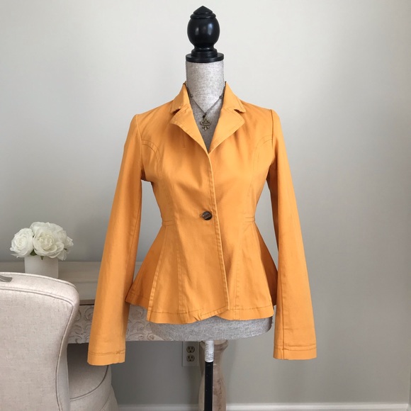 Tulle Jackets & Blazers - Tulle Mustard Yellow Blazer Jacket